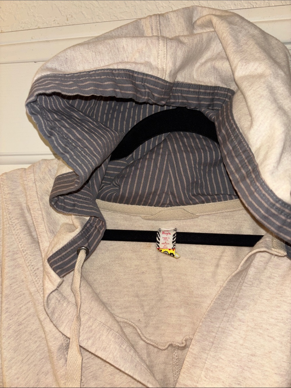 Free People Tiered Eyelet Peplum Hoodie Size Medium EUC - Picture 8 of 11